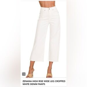 NWT Zenana high rise white crop